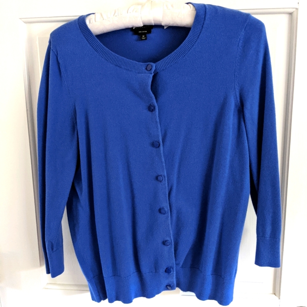 Talbot's blue cardigan